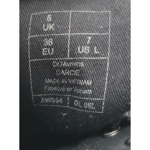 Dr. Martens DARCIE BLACK+PINK PIZZO SANTA CRUZ HEEL BOOT - Picture 9 of 9